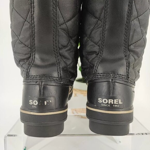 Sorel Women's Tofino II Black Waterproof Faux Fur Winter Snow Boots Size 8.5 US - Picture 3 of 12